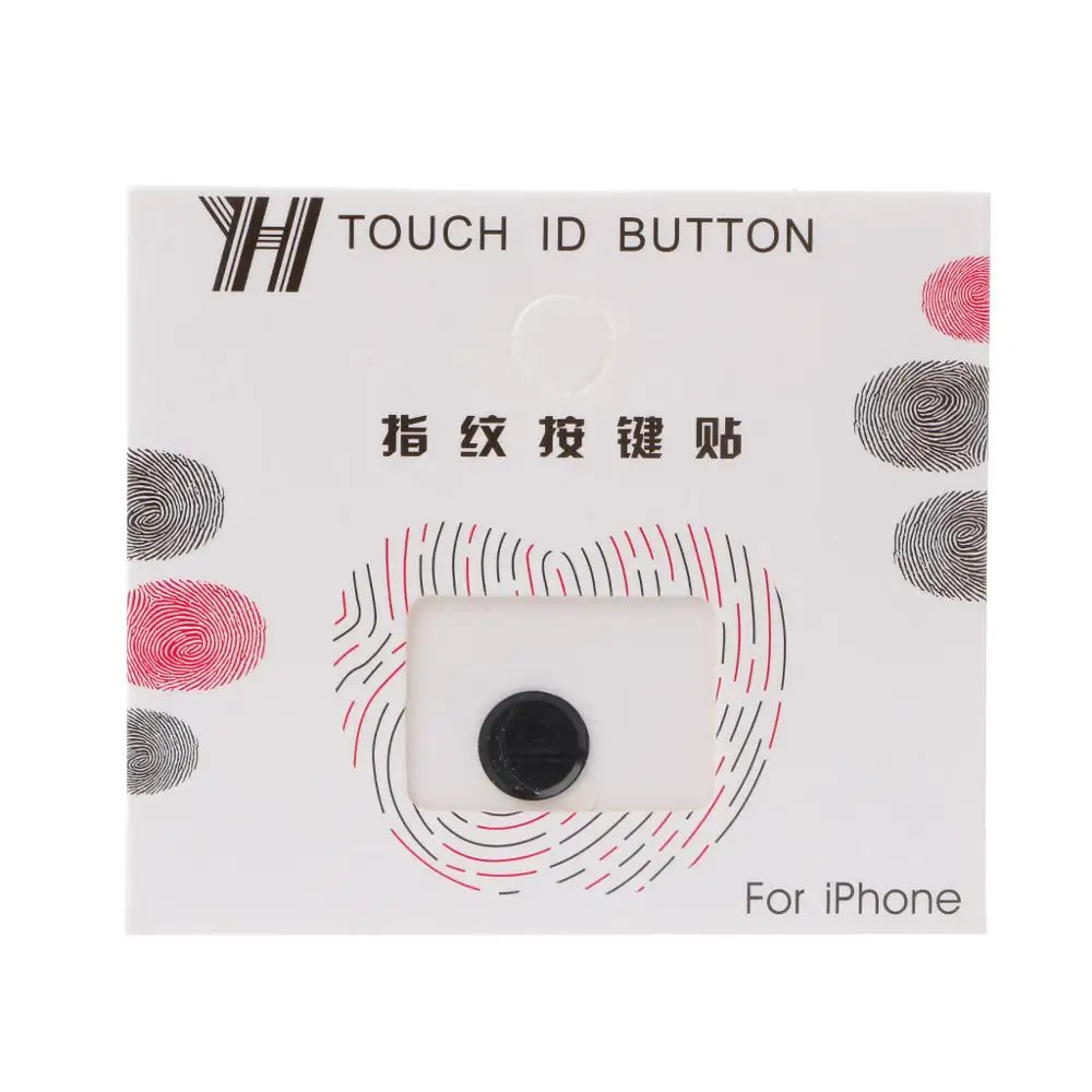 Универсальная Главная Кнопка отпечатков пальцев Touch ID наклейка для iPhone 8 7 6 5 iPad Air 2 3 4 - Цвет: Розово-красный