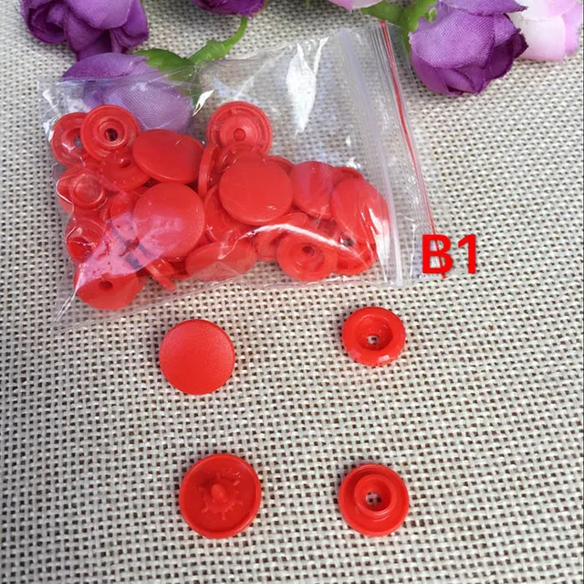 50sets 2MM Round Plastic snap ButtonT5 baby clothes Diaper Buttons