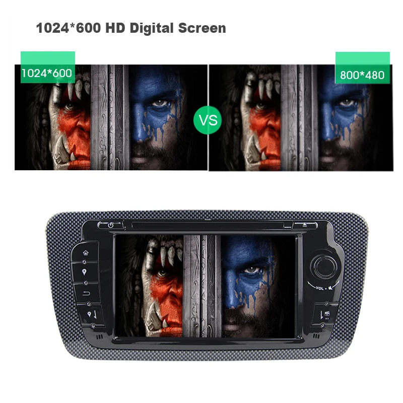 Sale KSAOTU 7" DAB+ 4G Android 8.0 Car DVD Player SD GPS for SEAT IBIZA 6