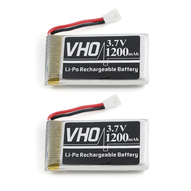 VHO 2 шт. 3 7 V 1200 mAh литий-полимерный Батарея Syma X5SW X5SC X5S X5SC-1 M18 H5P Квадрокоптер с