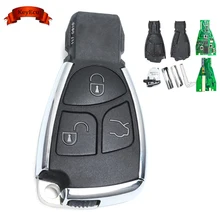 KEYECU Smart Remote Key Fob 3 Button 433Mhz for Mercedes-Benz +Uncut Blade