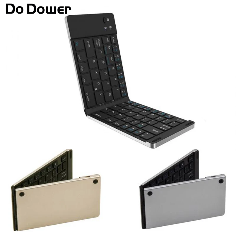 

Do Dower Wireless Bluetooth 3.0 Keyboard Folding Foldable for IPhone IPad IOS Android TabletNew Portable Universal Ipad Slim