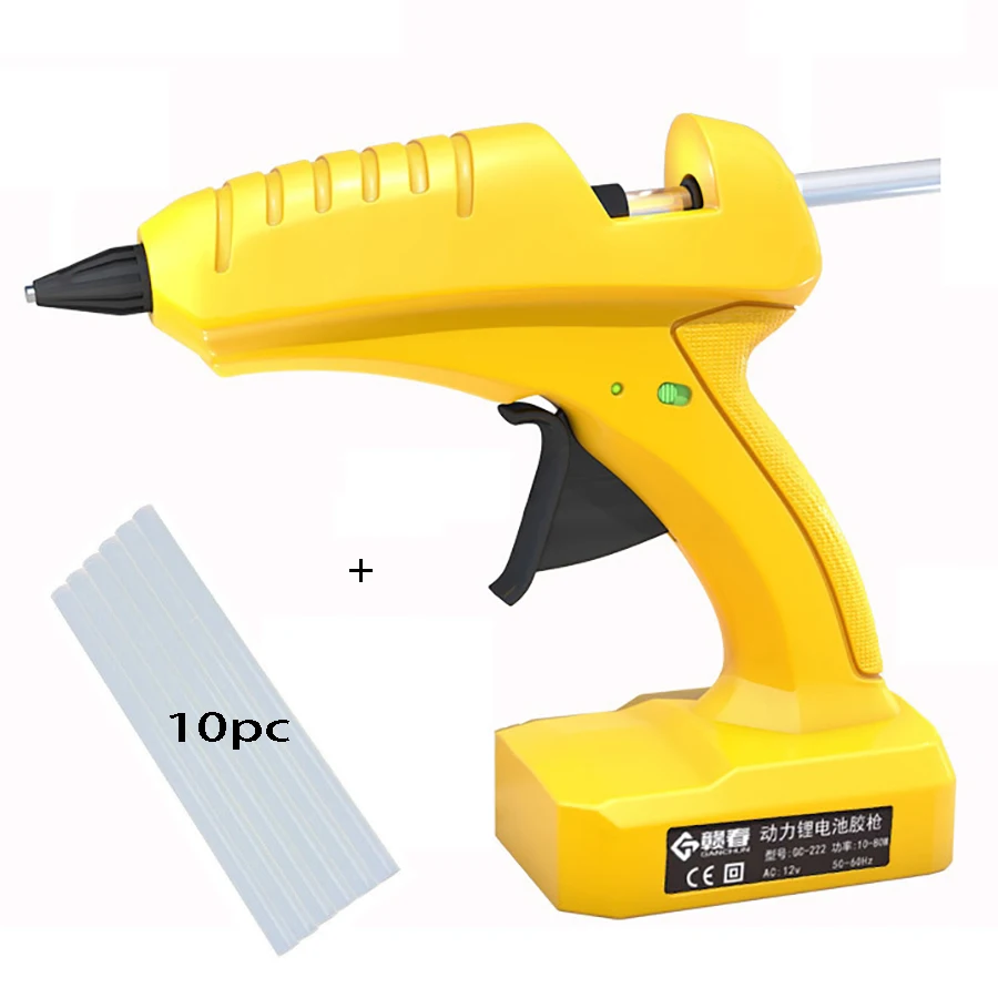 

12v wireless lithium battery professional high temperature hot melt glue gun transplant repair hot air gun pneumatic DIY tool