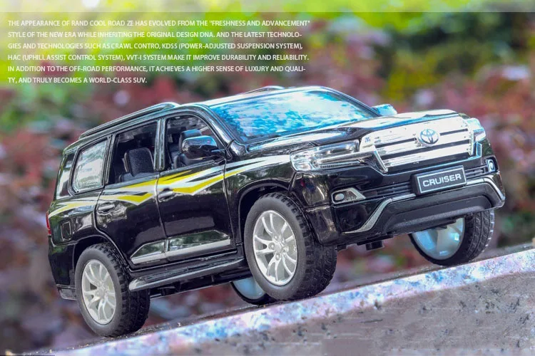 Новые модели 1/32 Landchur Land Cruiser модель 6 открытых дверей, звук и светильник функция эха Игрушечная машина для детей