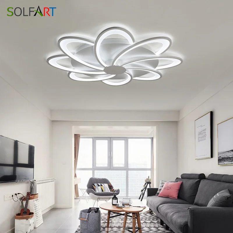

Led Modern Ceiling Light Flower Shape Ceiling Lamp For Living Room Luminarias Avize Ceiling Light Table Lamp