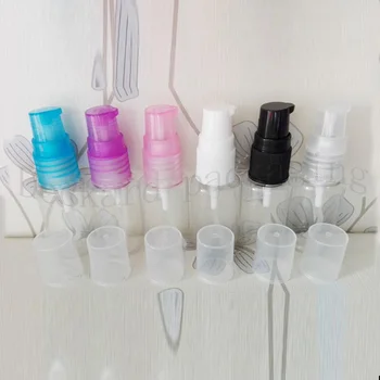 

50pcs Shampoo Pointed Mouth Liquid Cosmetic Bottle Square Pump Cream Parfum Bottles with Travel Makeup Tools Plastic 20ml Bottle