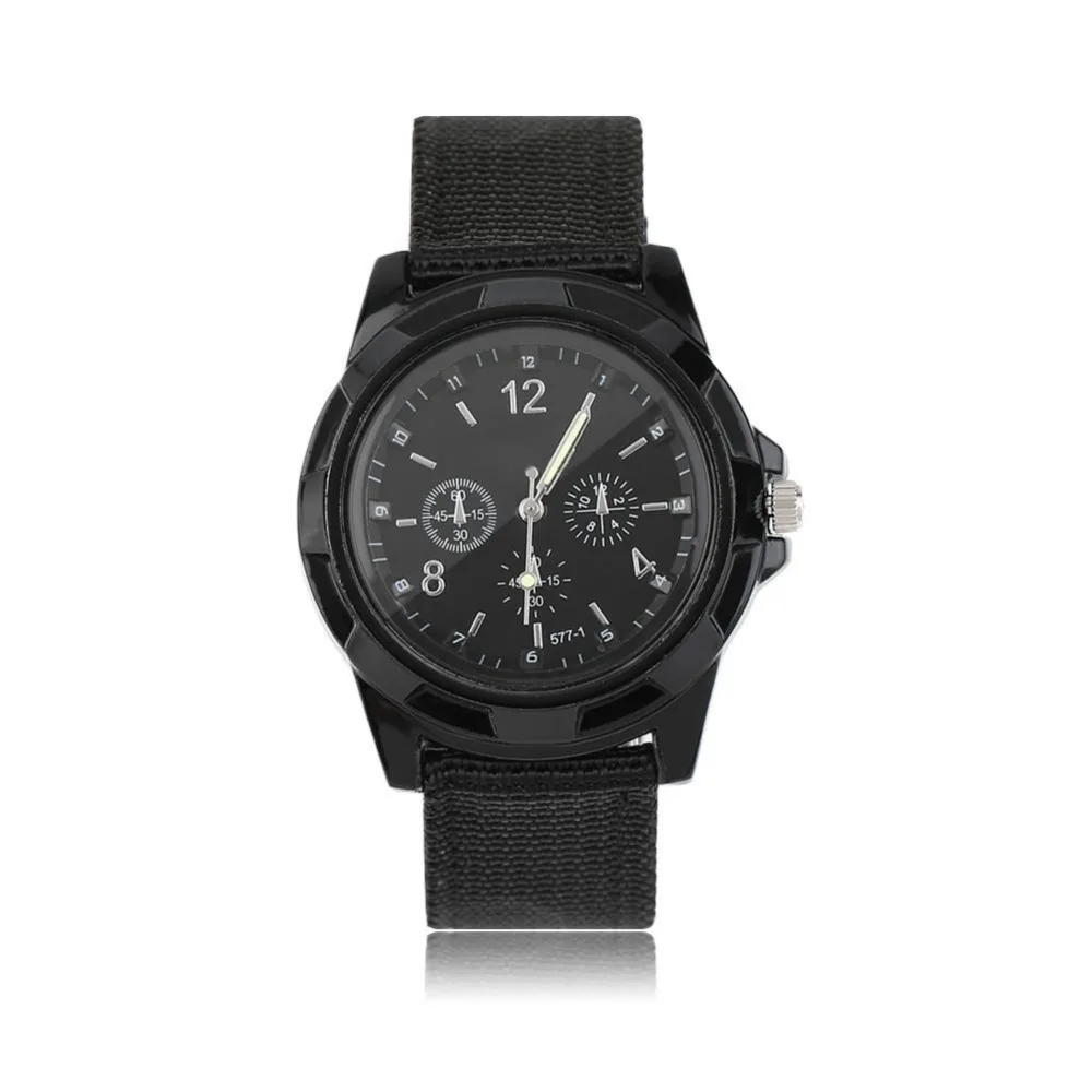 Men Unisex Watch Luminous Army Wrist Watch Quartz Time Portable Durable