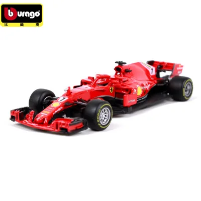 Бураго 1/43 спортивная машина F1 команда S. Vettel K. Raikkonen Коллекционное издание металлическая литая модель автомобиля детские игрушки подарок