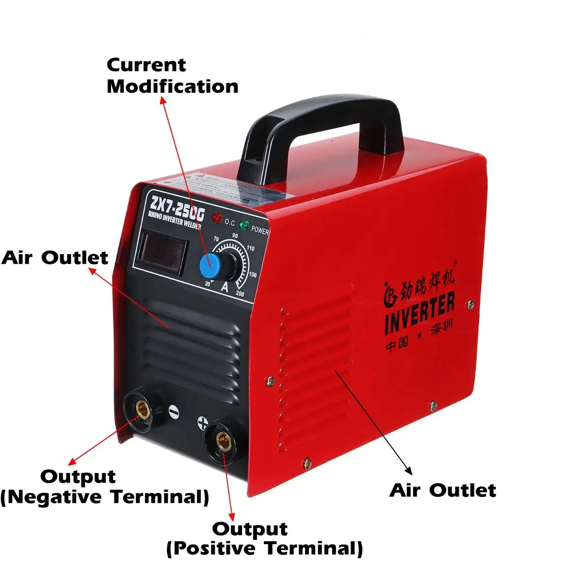 ZX7-250G IGBT портативный 200AMP 60 Вт сварочный инвертор аппарат для дуговой сварки для DIY сварки работы и электрической работы