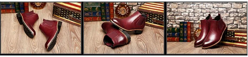 Men's Boots' Casual Round Toe Ankle Chelsea Boots Men Leather Men Winter Shoes hot 2018 Winter Shoes Mens Warmful Snow Boot Mens (14)