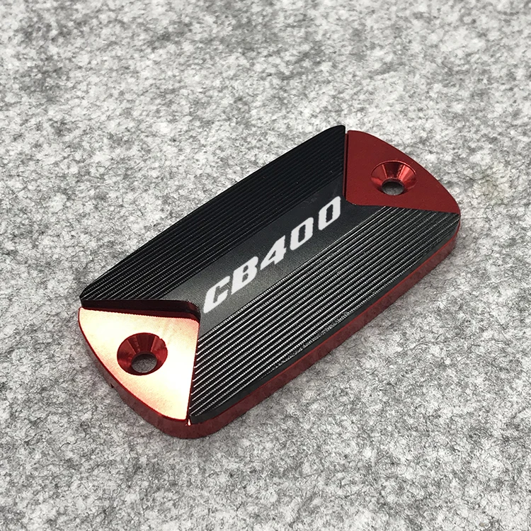 2 pcs CNC Front Brake Fluid Reservoir Cover cap for Honda CB 400 Logo(CB400 ) | Автомобили и мотоциклы