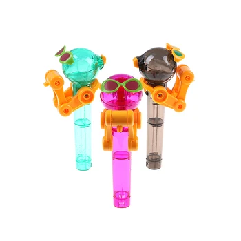 

Creative Lollipop Holder Decompression Toys Lollipop Robot Decompression Candy Dustproof Personality Toys Gift Random Color