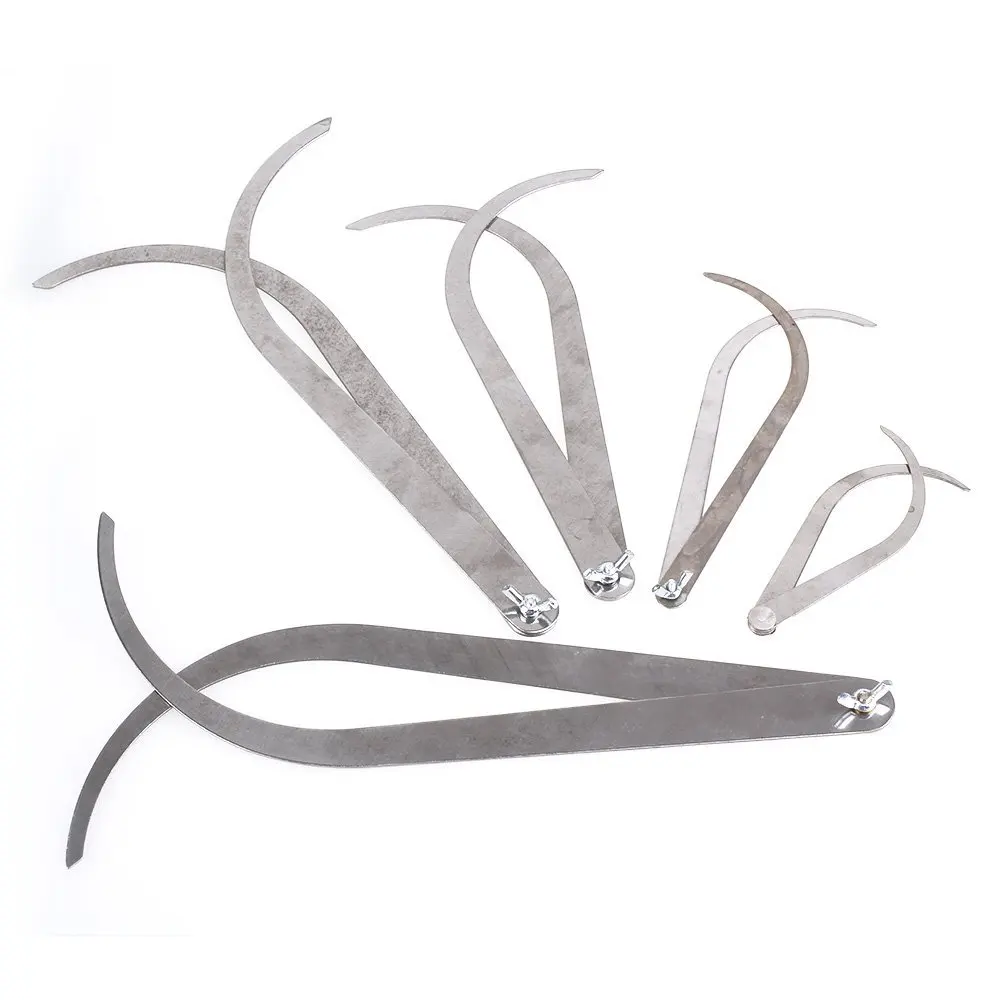 New 5pcs Bent leg Stainless Steel Caliper Clay Sculpture Ceramic