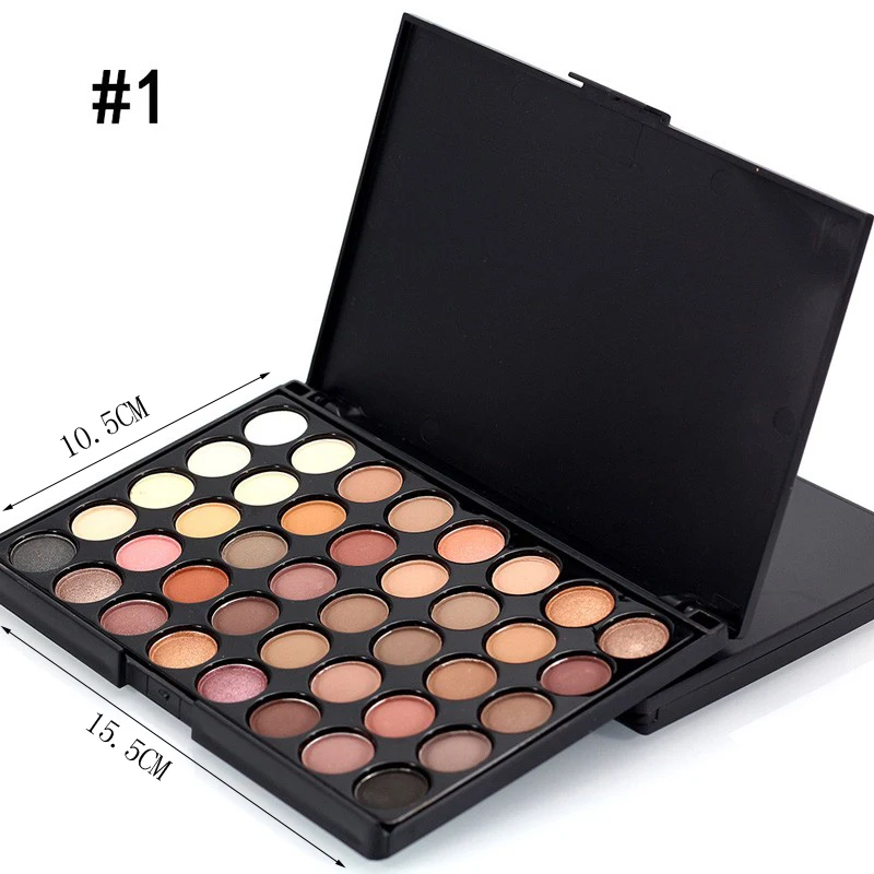 

Popfeel Make up Professional Eye Shadow Kit Minerals Powder 40 Color Eyeshadow Glitter Nude Makeup Palette Pigments Beauty