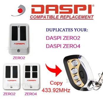 

DASPI ZERO2 / DASPI ZERO4 Compatible Remote control High quality 433.92Mhz copy control Garage door remote