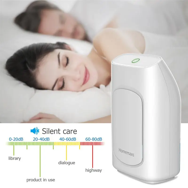  HOMEMAXS 700ml Compact Dehumidifier Mini Air Dryer Damp Remover with Auto Shut Off for Bedroom Base - 4000031545558
