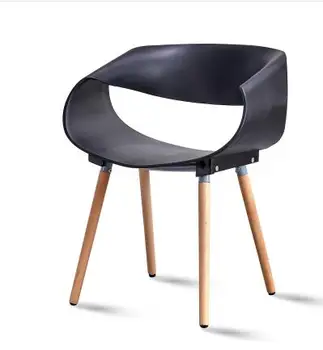 Solid wood dining chair modern minimalist home leisure back desk chair. nordic iron dining chair modern minimalist dining chair leisure chair desk chair
