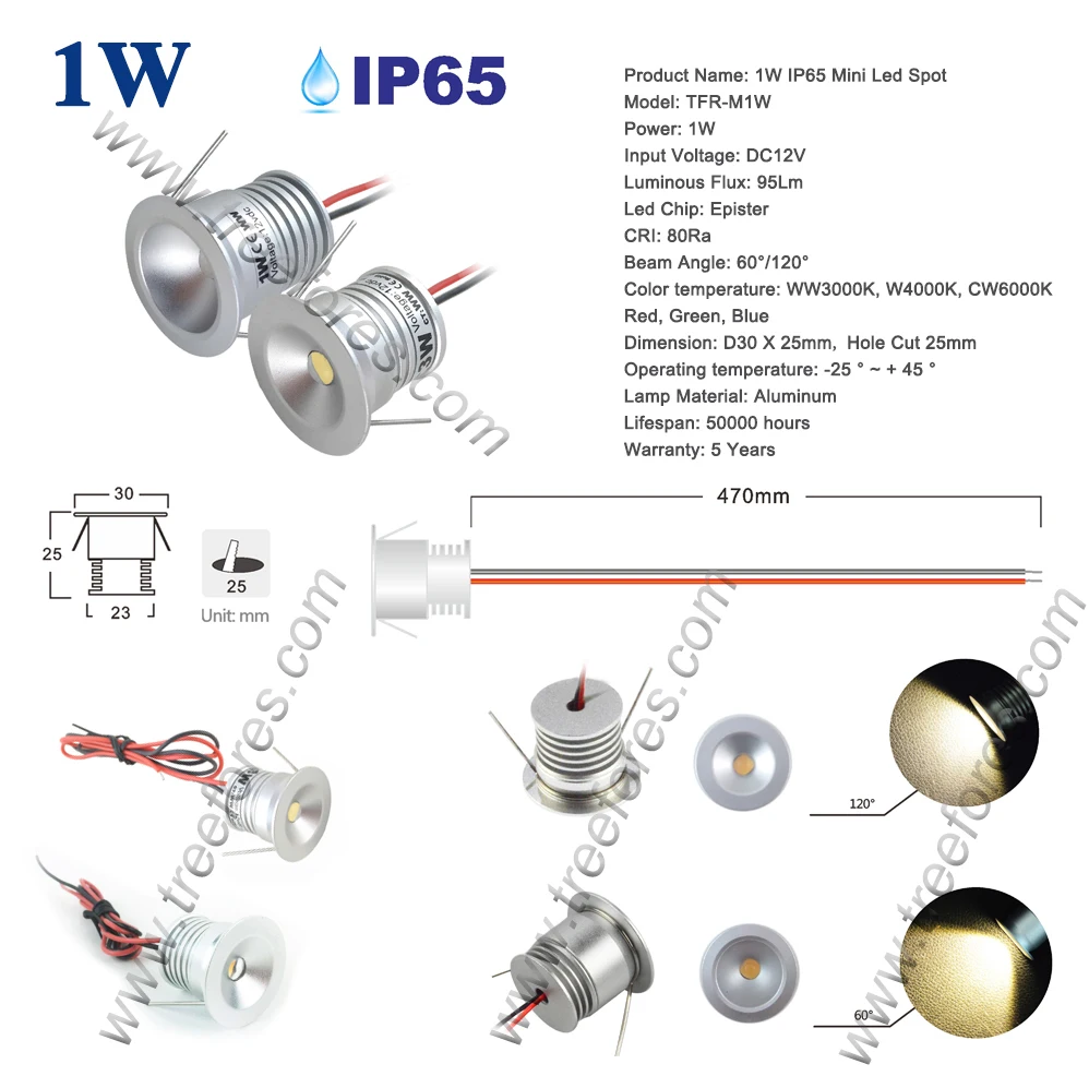 1 Вт IP65 12 В 15 мм 25 мм Мини светодиодный светильник для сада, ванной, коридора, потолка, точечный светильник, спа светильник для сауны, лампа CE