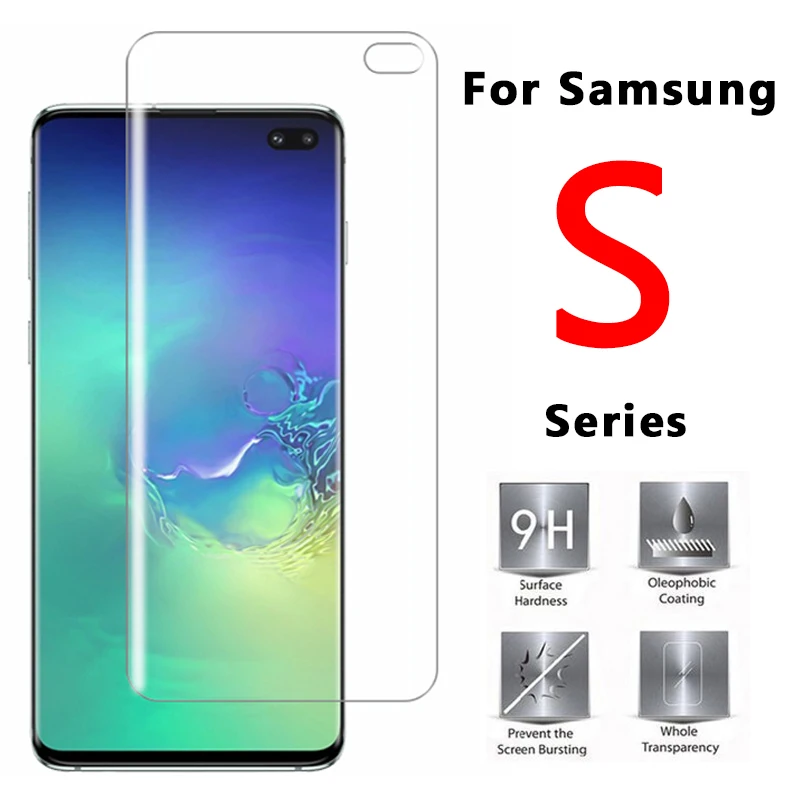 Мягкий термополиуретановый чехол для samsung galaxy s9 s10 Plus защитная пленка из