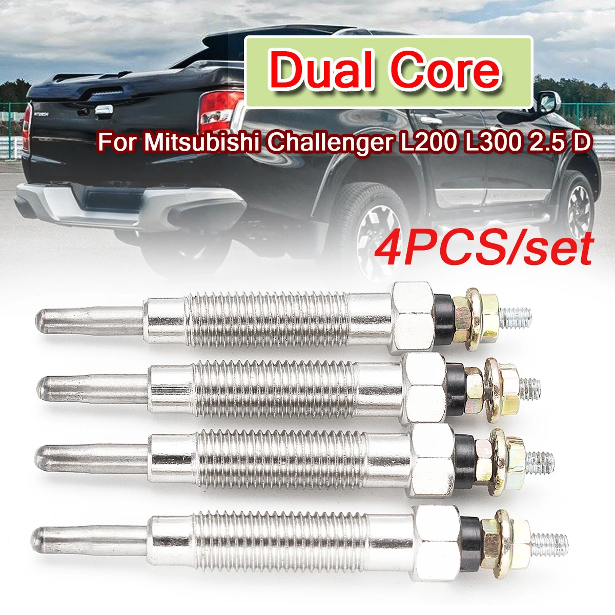 Buy 4Pcs Dual Core for Diesel Heater Glow Plug For
