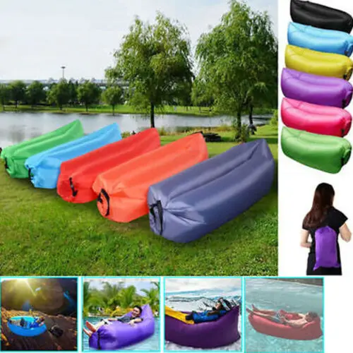 

2019 New Air Sleeping Bag Lazy Chair Lounge Sofa Bed Inflatable Camping Holiday AirBed
