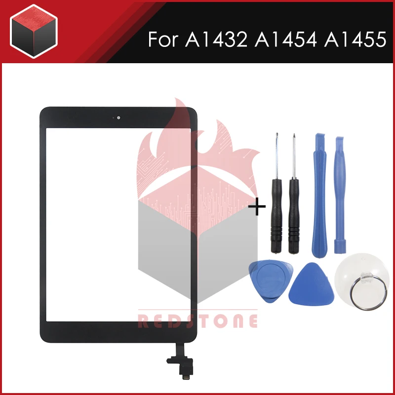

New 7.9'' Black White For iPad mini LCD Screen Panel Display A1432 A1454 A1455 LCD Screen With Home Button Sticker Replacement