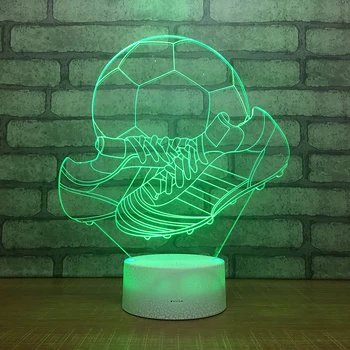

Shoe design3D Night Light Creative Illusion 3d Lamp LED 7 Color changing Table Desk Lamp For Children Xmas Gift