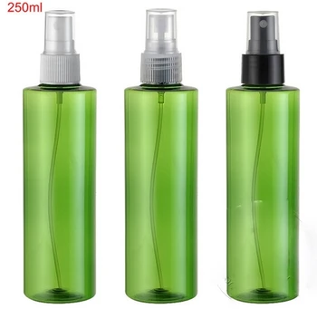 

30pcs 250ml 250ML empty green spray bottle fine mist fine mist PET bottle container cosmetic