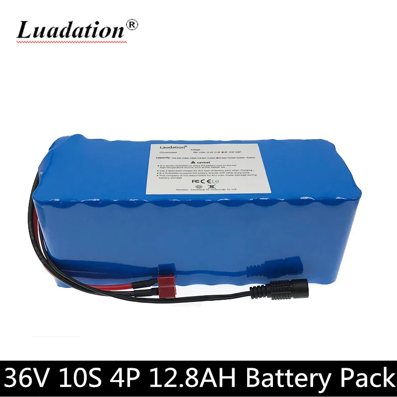 

Laudation Electric bicycle battery 36V 12AH, 15A BMS lithium battery with battery charger of 2A Ebike, built-in 18650 battery