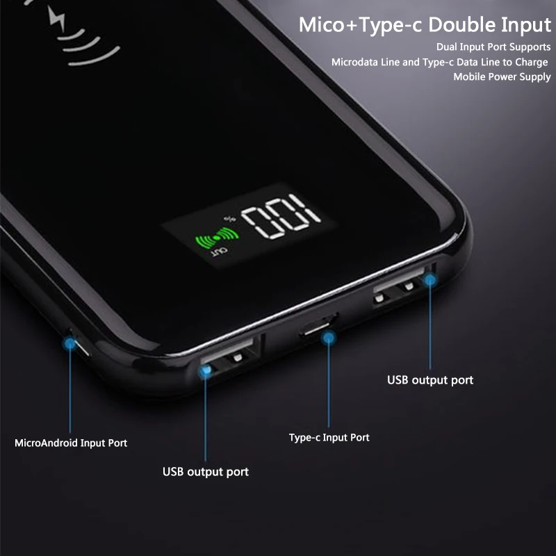 NOHON QI Беспроводное быстрое зарядное устройство с двумя usb портами для iPhone Samsung LG