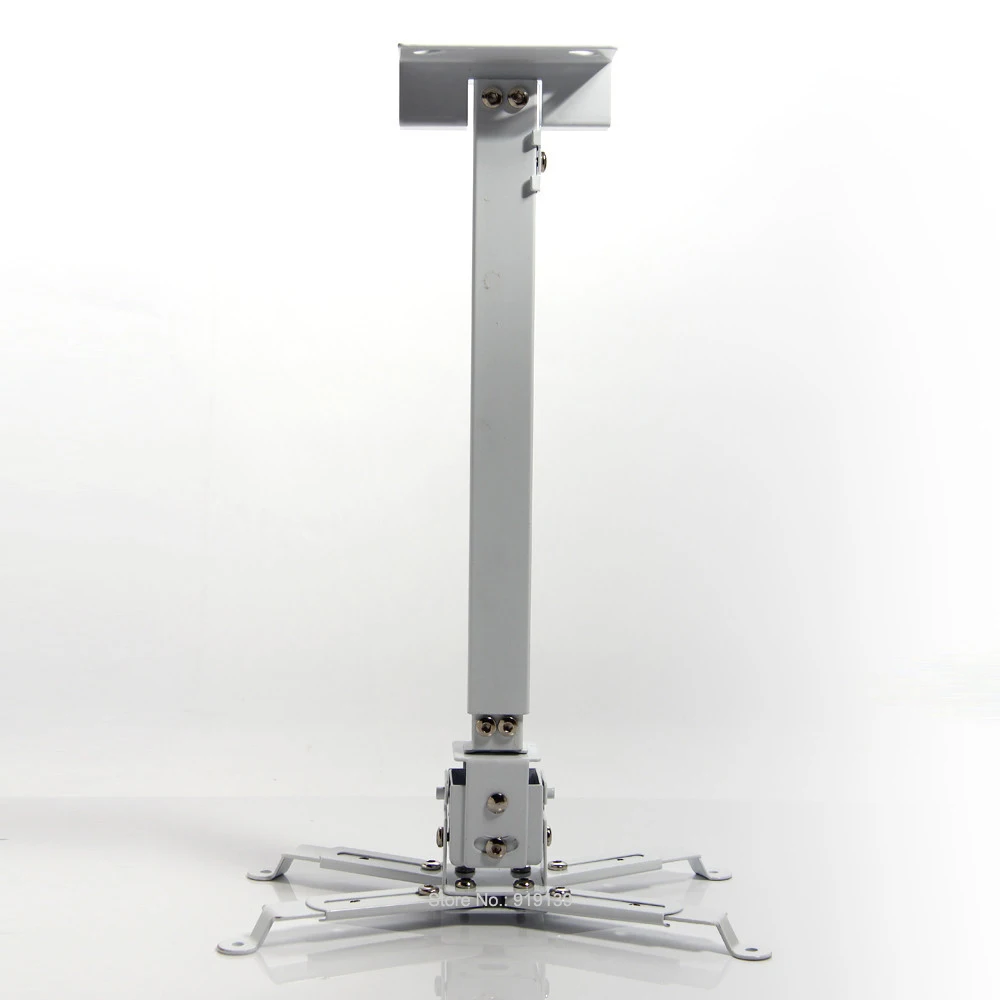 

Free Shipping White Color Ceiling Mount Bracket Strong Iron Material For HD LED LCD Video Projector Quality Wall Roof Holder