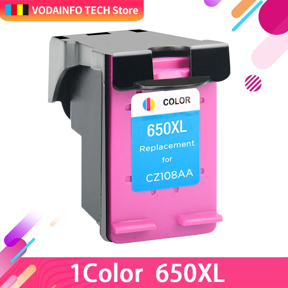 QSYRAINBOW 650XL чернильный картридж Трехцветная Замена для HP 650 XL Deskjet 1015 1515 2645 3515 3545 4515
