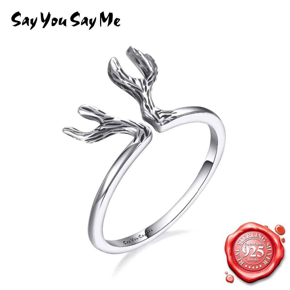 Say You Say Me рога 925 серебряных колец трендовые кольца для животных Buckhorn для женщин креативный подарок вечерние поп дропшиппинг