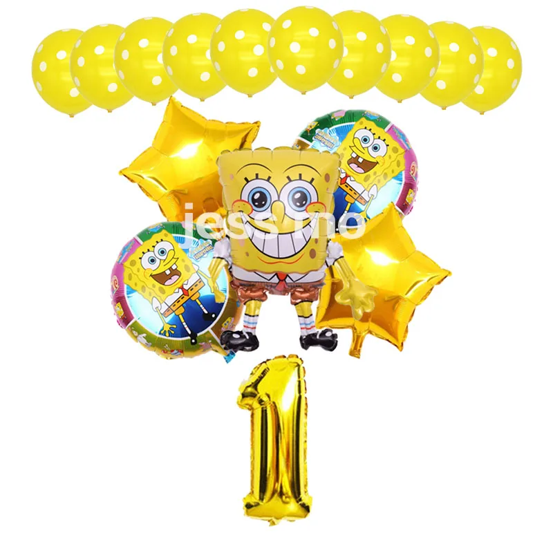 

Cartoon SpongeBob SquarePants Balloons Children's birthday party balloon decorations SpongeBob aluminum balloon toys wholesale