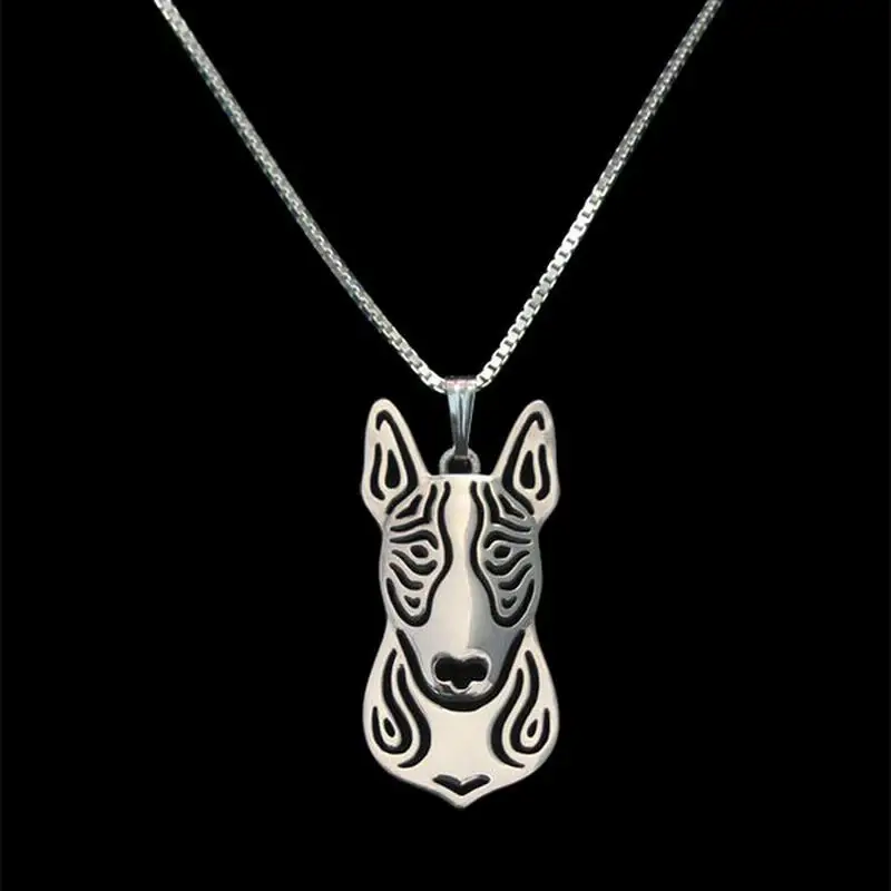 Women's Alloy Pet Dog Necklaces Lovers's Gold Bull Terrier Pendant Drop Shipping | Украшения и аксессуары