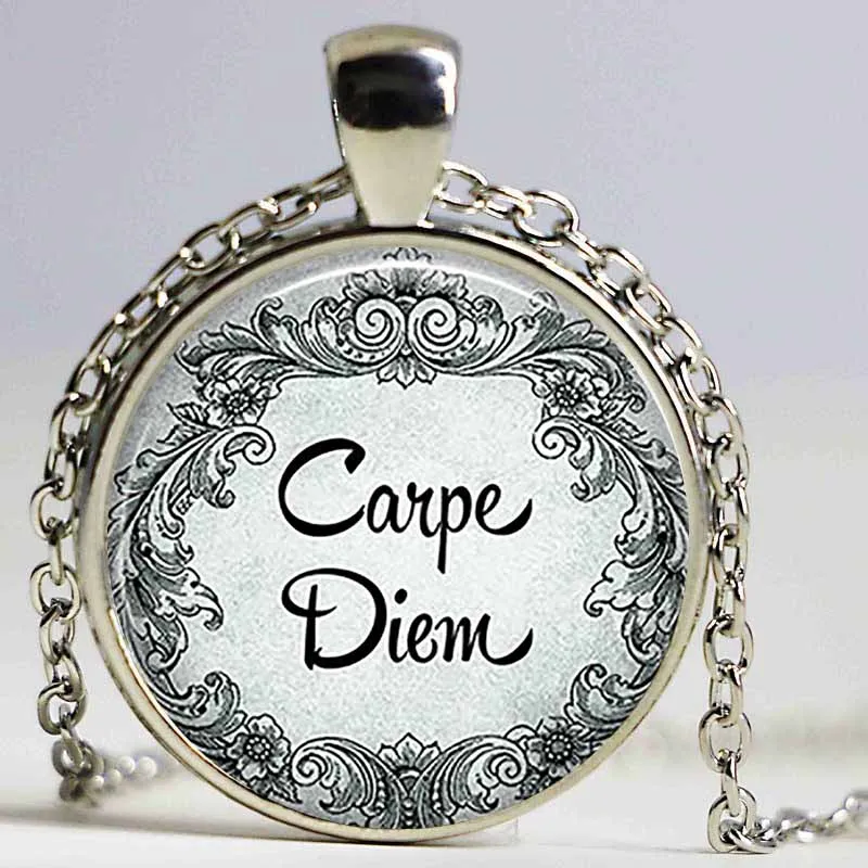 Carpe Diem кулон захват дня вдохновения цитата ювелирные изделия ожерелье | Украшения