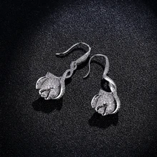 Lanyika красивый элегантный бутон капот серьги для женщин обручение свадебные Полный микро инкрустация Популярные Роскошные Лучшие подарки