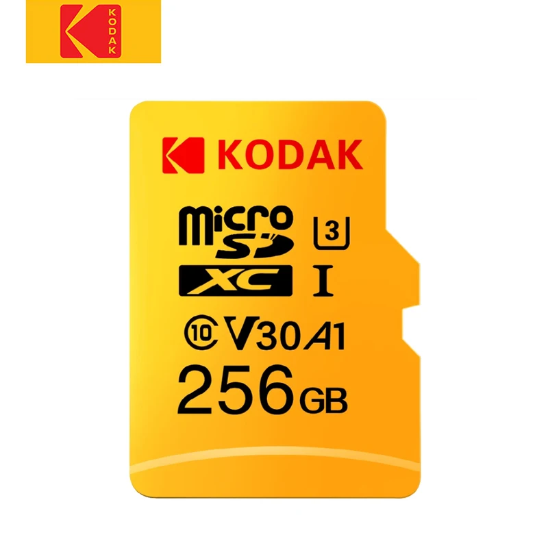 Купить Kodak высоких Скорость 32 GB 64 GB Micro SD card class 10 U3 4 K картао де memoria 128 ГБ флэш карты памяти 256 GB mecard Micro sd kart