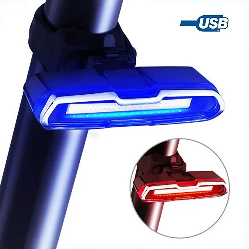

AYDAN 4 colors Usb Rechargeable Bicycle Taillight Led Bike Rear Light Bike Laser Light Safety Warning Flashing Light Back light
