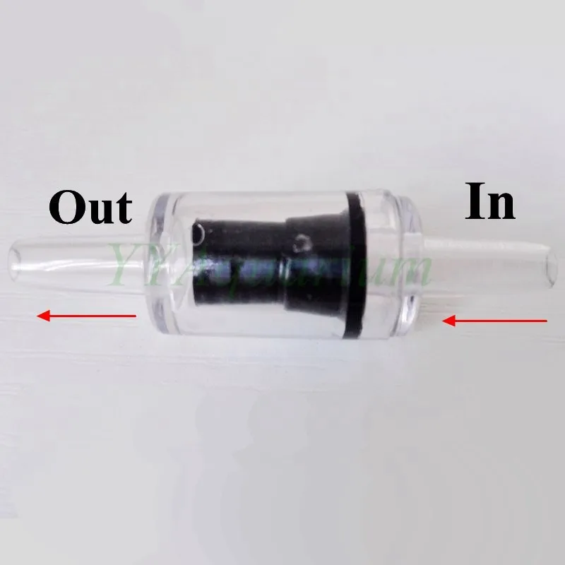 5 шт./лот, домашний воздушный насос для аквариума, обратный клапан, односторонний обратный клапан, аксессуары для аквариума, для O2 CO2