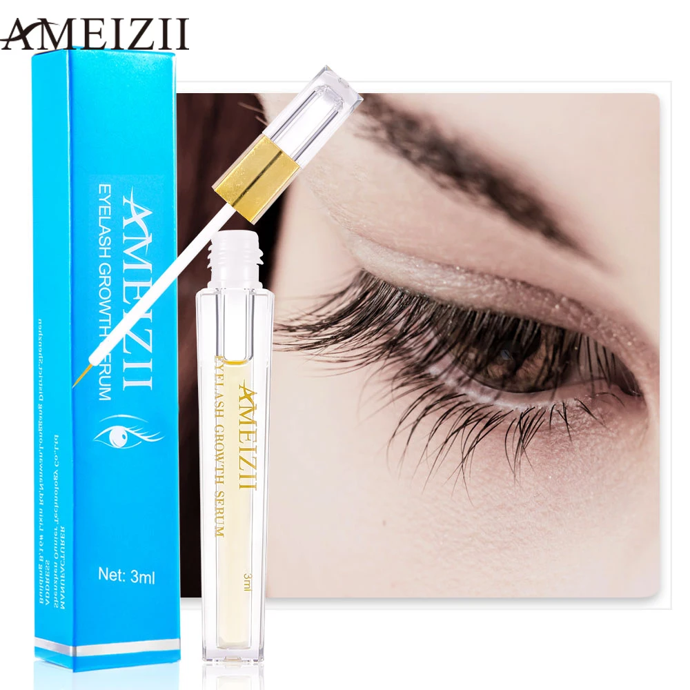 

AMEIZII Eyelash Growth Serum Natural Curling Lash Lift Wimper Serum Eyelash Enhancer Lengthening Kirpik Lifting Essence Oil 3ML