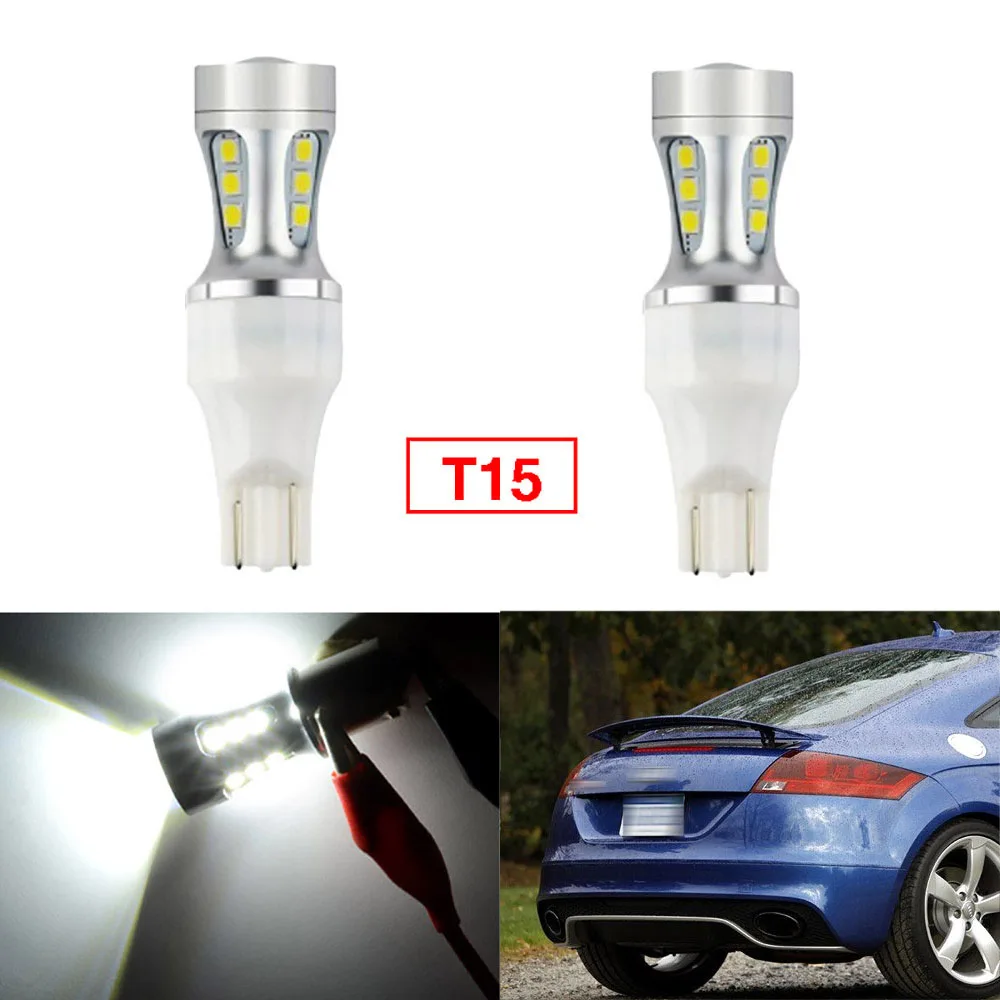

Ownsun 2Pcs Error Free LED Reversing T15 Back-Up Reverse Light Bulbs Fit For Audi TT/TTS 2006-2012