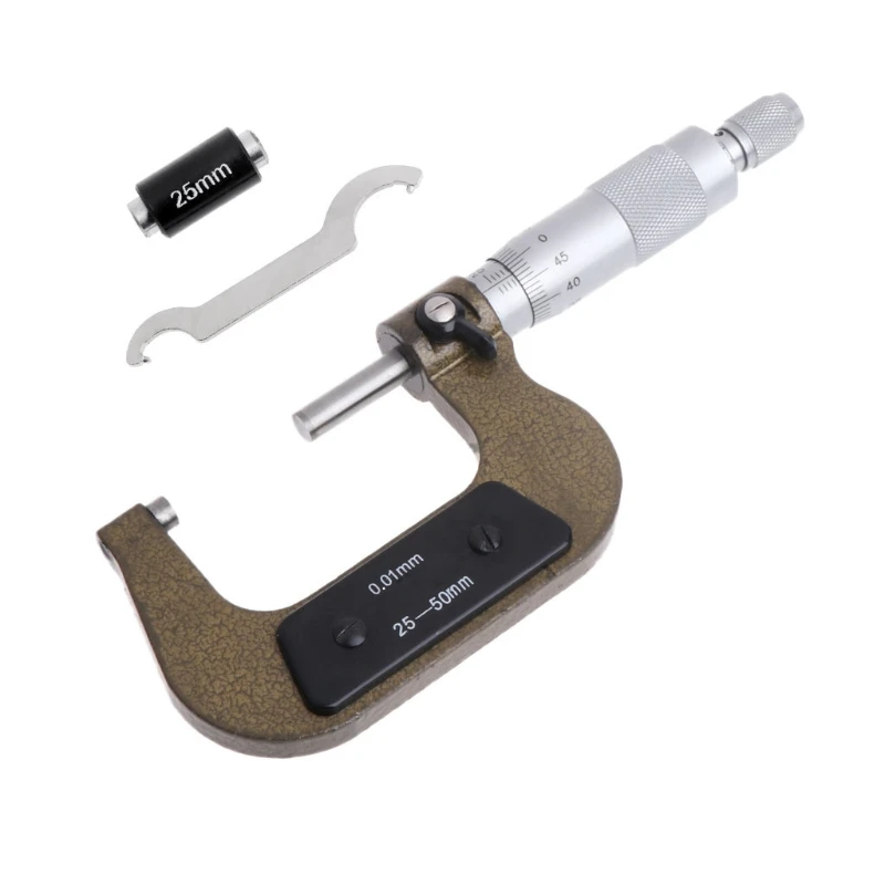 25 50mm Accuracy 0.01mm Outside Micrometer Caliper High Precision