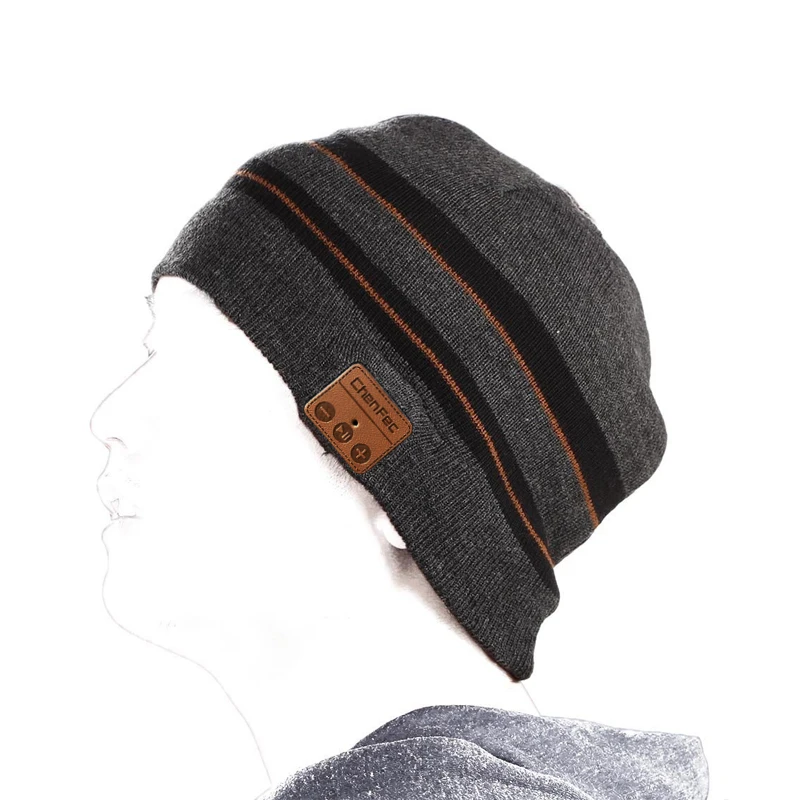 Новые мягкие теплые шапочки Bluetooth с беспроводной Bluetooth 5,0 шапка наушники Динамик Микрофон Смарт шапки гарнитура Рождественский подарок