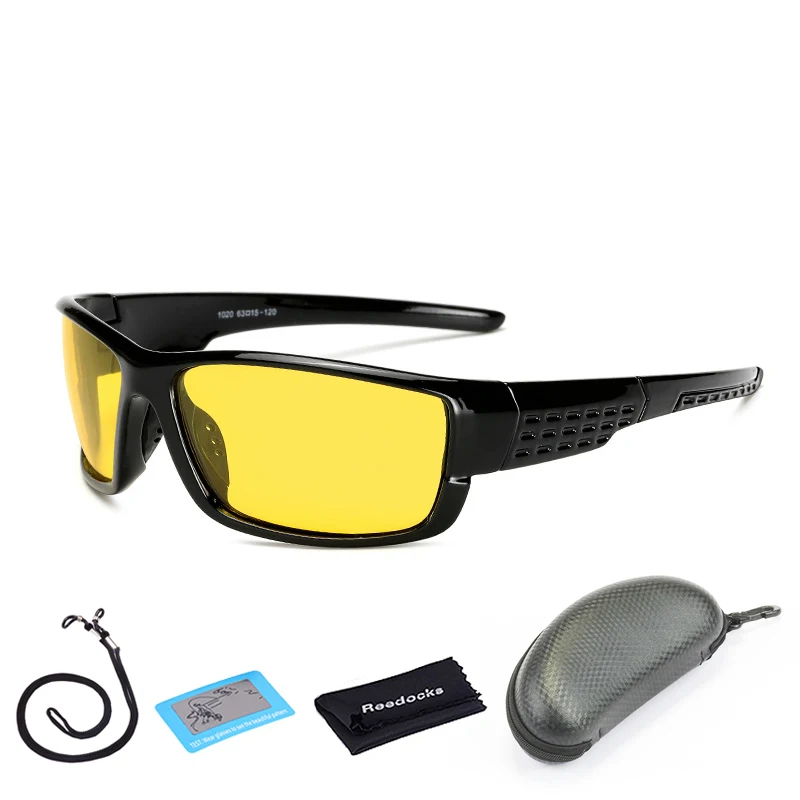 Reedocks Новые солнцезащитные очки Для мужчин Поляризованные спортивные очки для рыбалки Для женщин Кемпинг Пеший Туризм велосипедные очки для плавания, очки, очки для велоспорта, очки для рыбалки - Цвет: F06 with Box