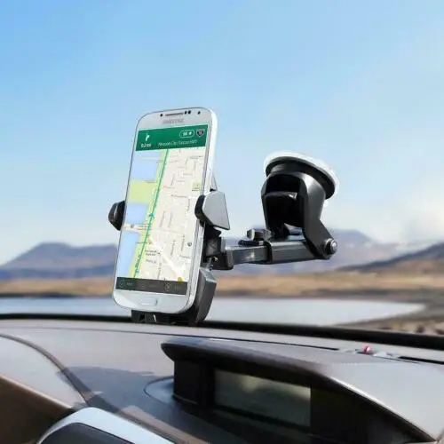 Universal 360 Degree Long Arm Windshield mobile Cellphone Car Mount Bracket Holder for your mobile phone Stand for iPhone GPS