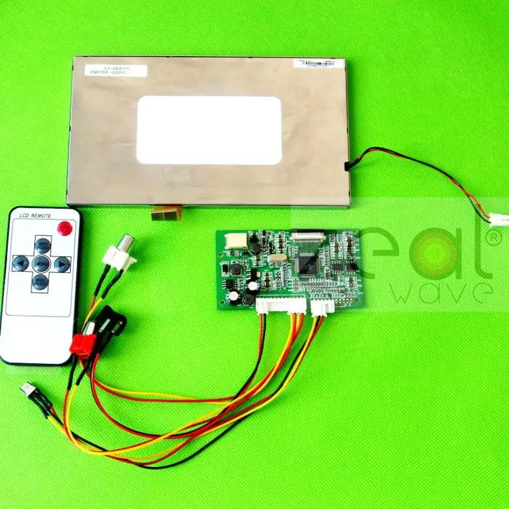 Free Shipping 2AV PAL/NSTC Input Signal LCD Driver Board+7inch A070FW03 V3 LCD Panel