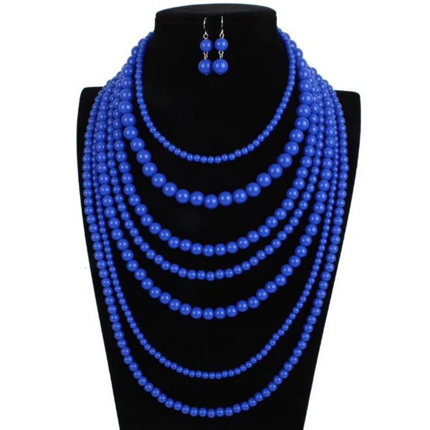 statement necklace earrings set (4)