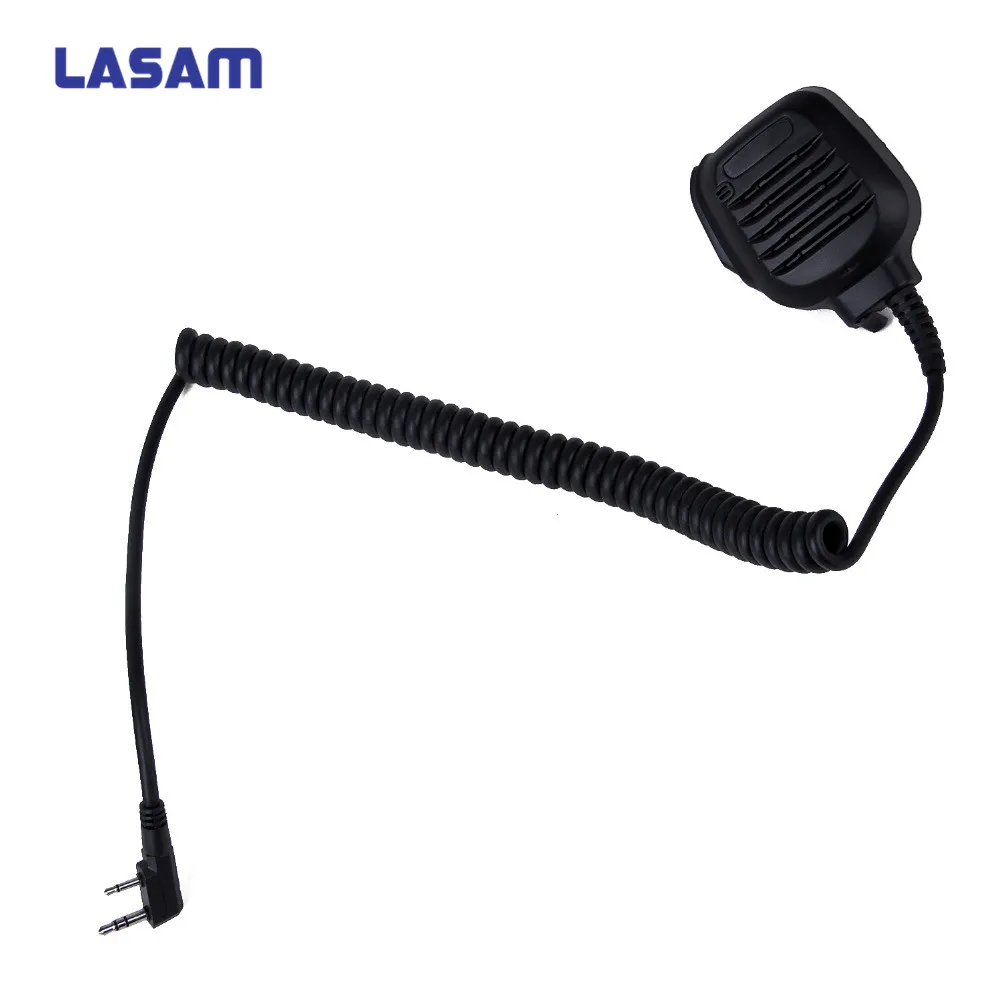 

LASAM for Kenwood Two Way Radio TK2402 KMC-45 Shoulder Remote Speaker Microphone Mic PTT TK3402 TK3312 TK2312 NX220 NX320 NX240