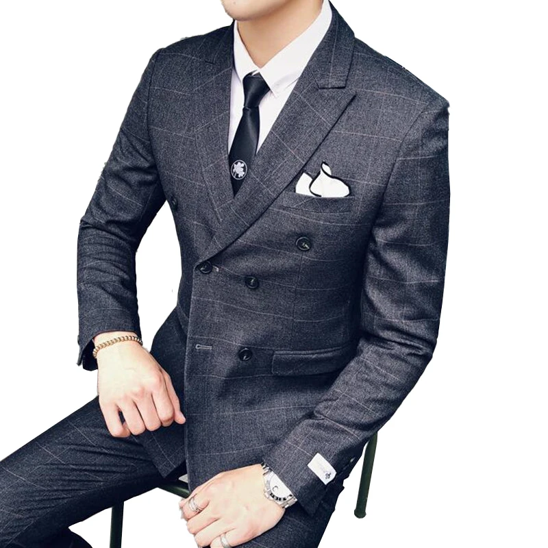 Men's Suits High End Fashoin Luxury Mens Suits Jacket Formal Dress